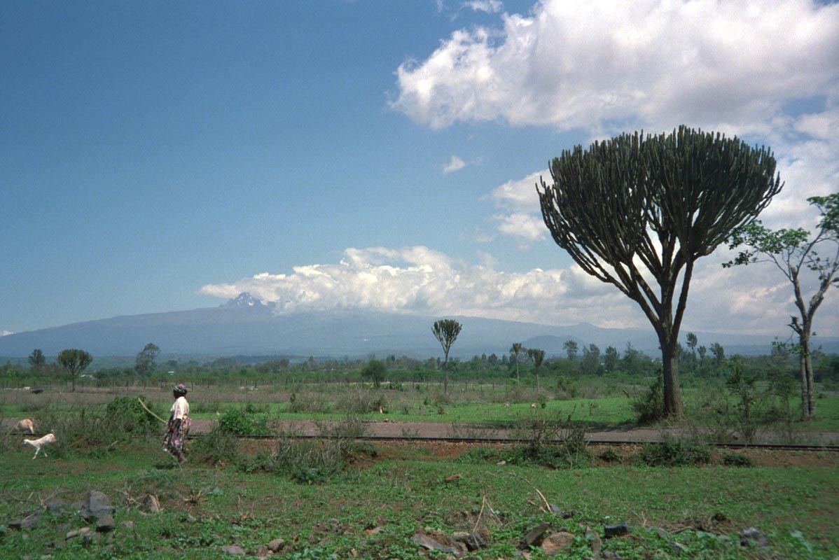 Mount Kenya in der Totalen
