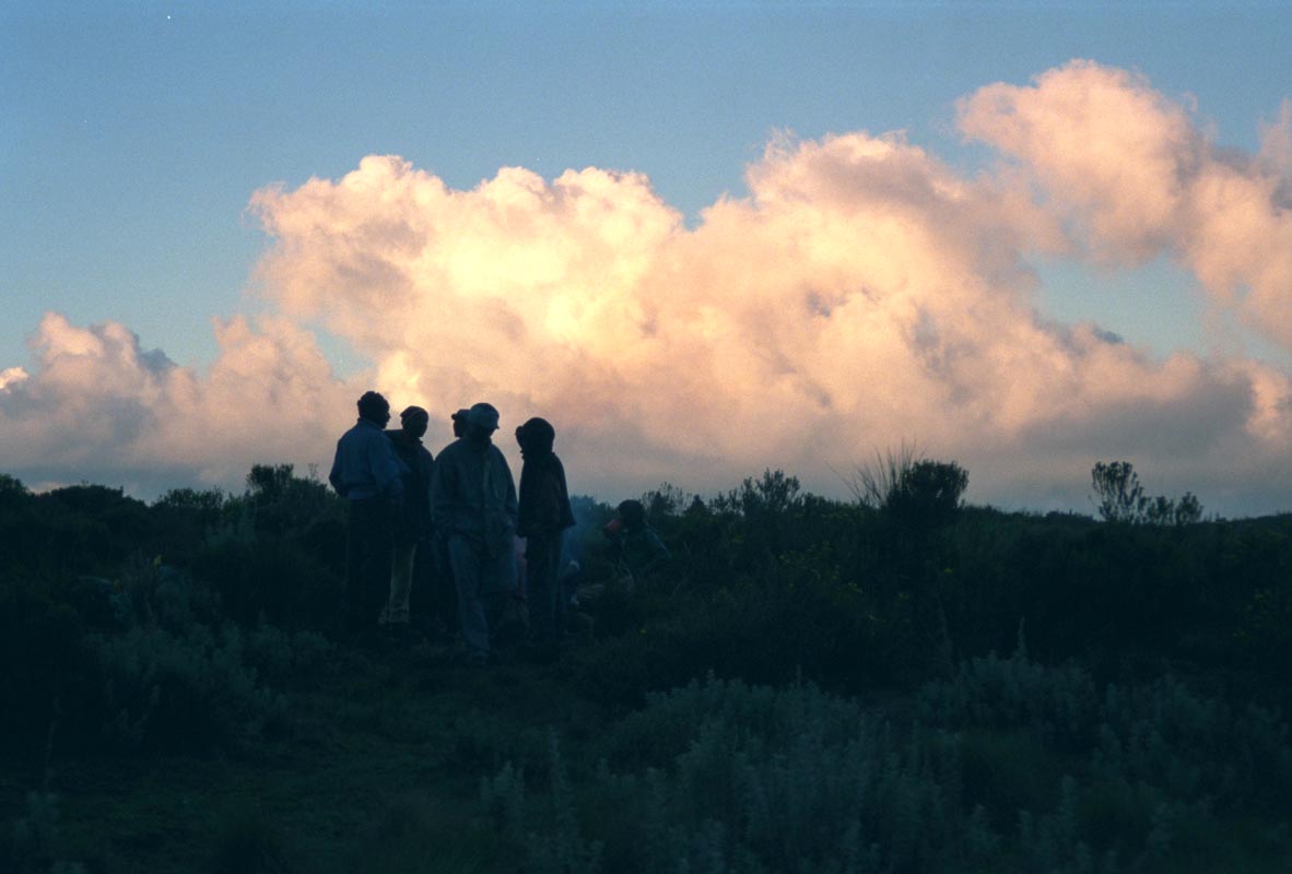 Abendstimmung im Zeltlager