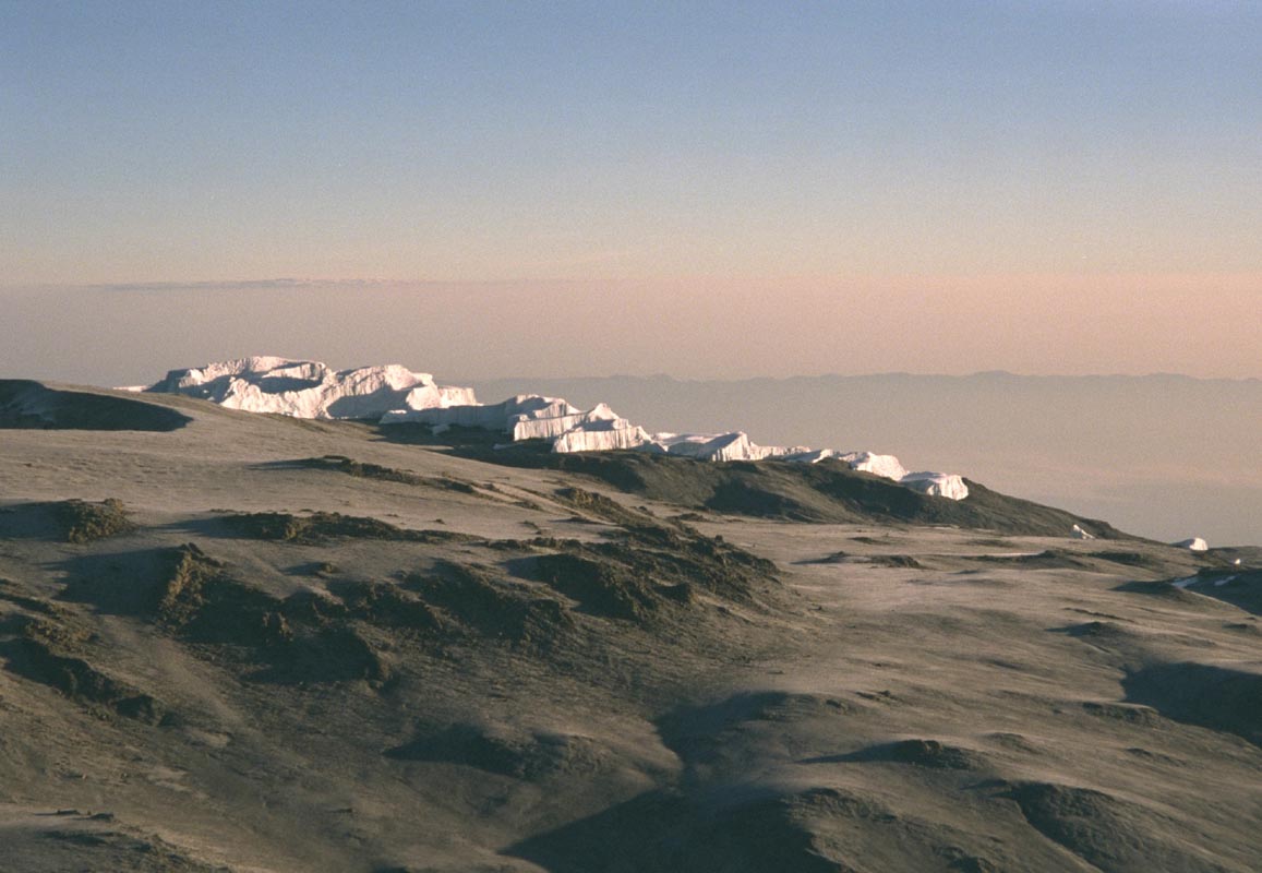 Gletscher im Staub