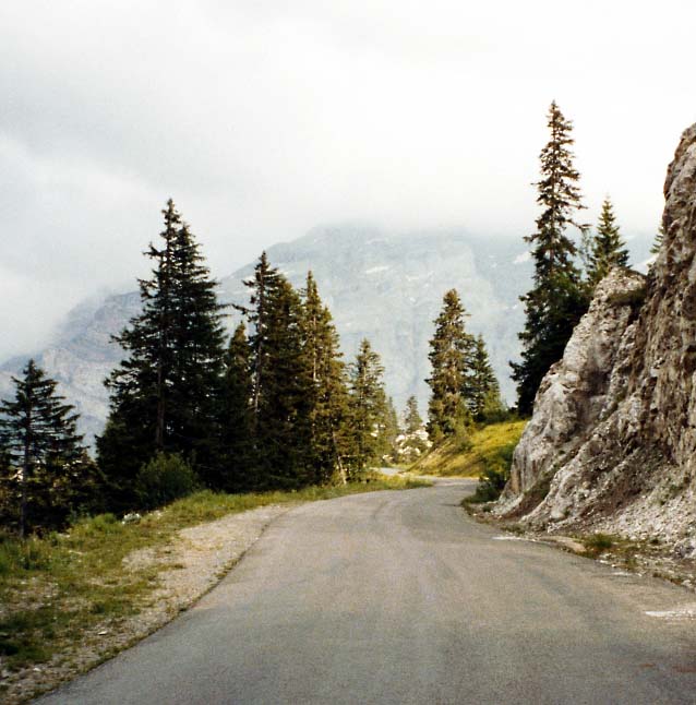 Auffahrt zum Col de la Croix