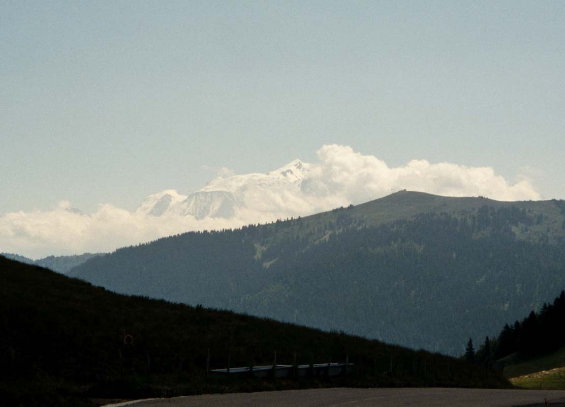 Vom Aravis sieht man den Mt.Blanc