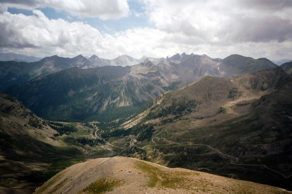 Blick vom Cime, der hchste anfahrbare Punkt der Alpen
