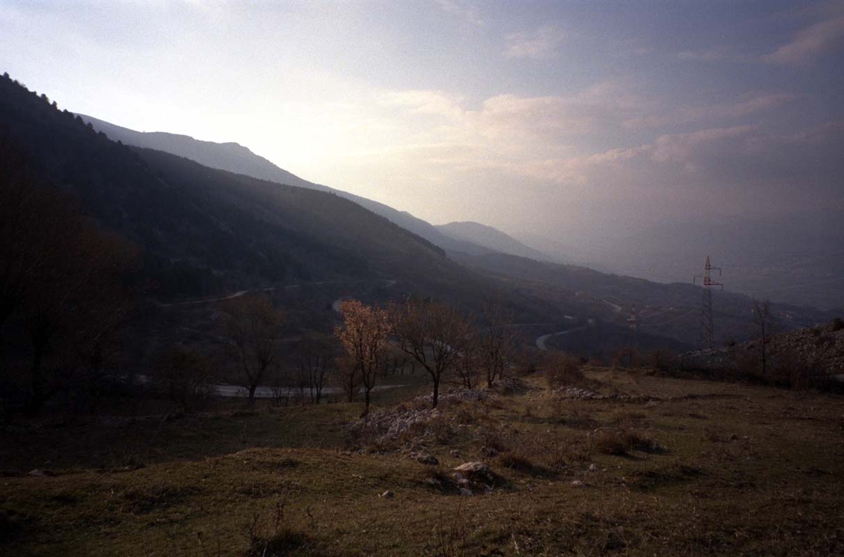 Die Passstrasse nach Rocca di Cambio