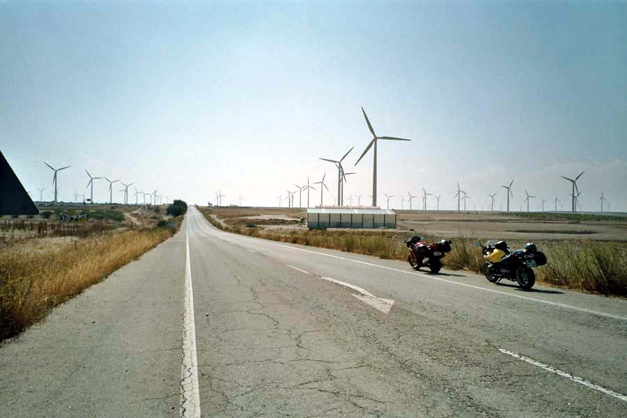 Ebro-Ebene mit Windmhlenparks