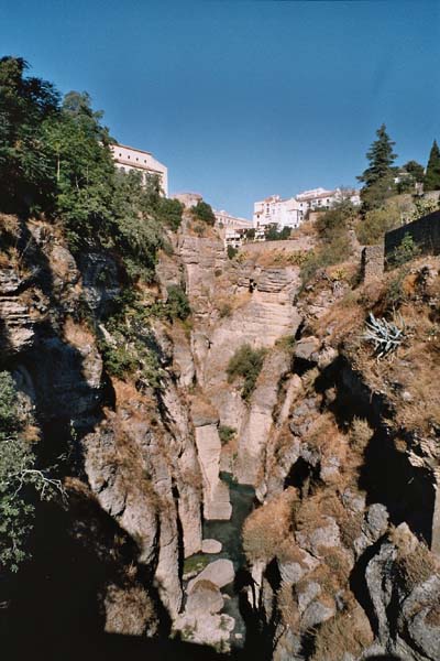 Blick zurück durch die Schlucht