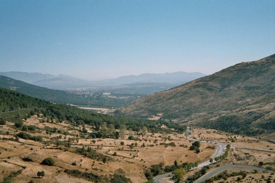 Blick auf den Escorial von der M505