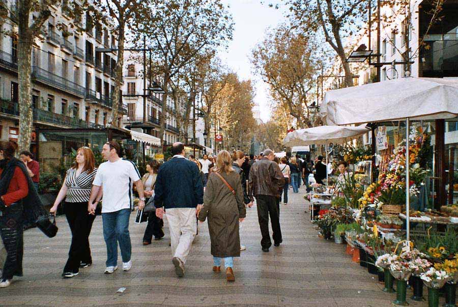 Blumenmarkt auf den Ramblas de Flores