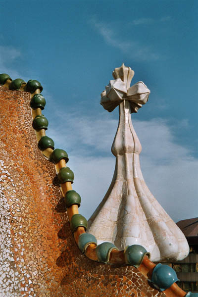 Rückseite des Daches