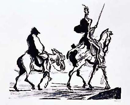 Don Quichote von Daumier