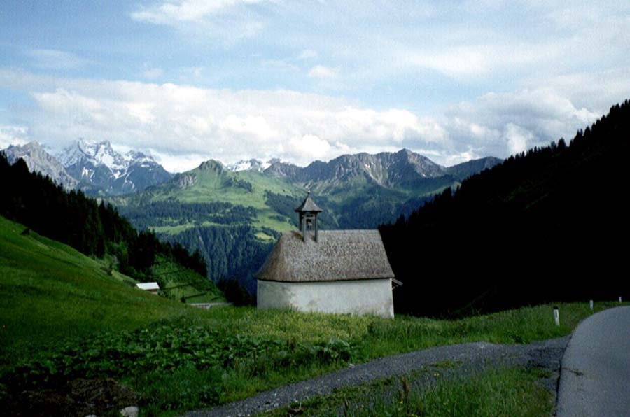 Blick vom Faschina-Joch Richtung Walsertal