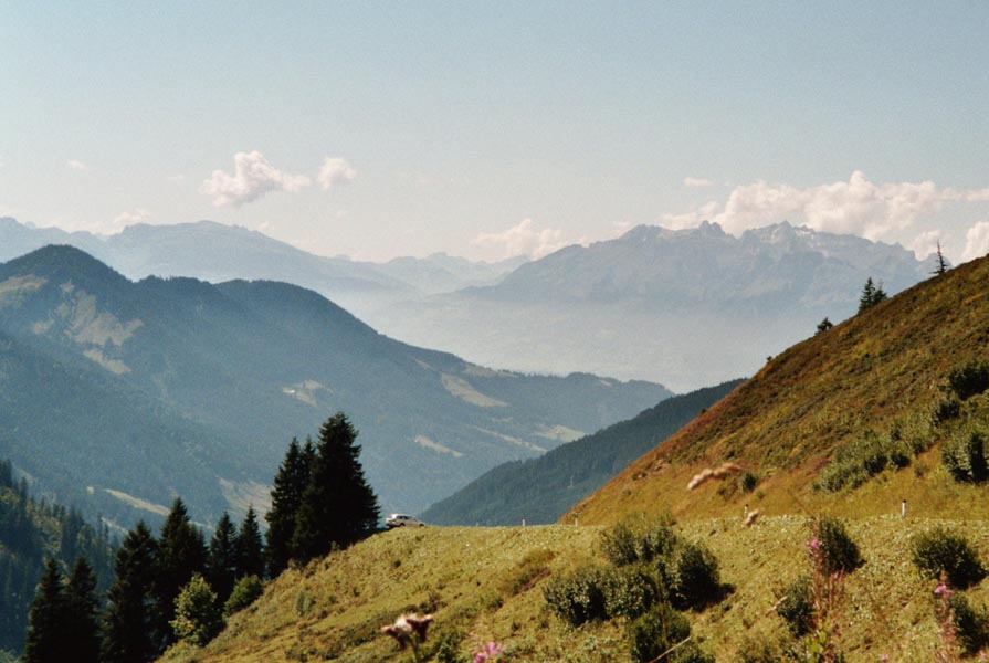 Durch das Laternsertal zum Furka-Joch - Blick zurck