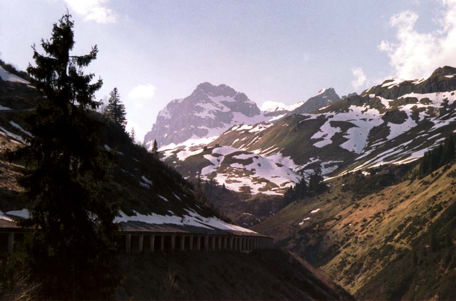 Hochtannbergpass - Auffahrt von Warth