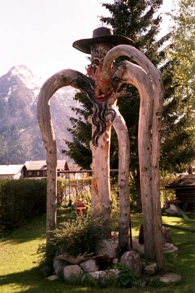 Holzschnitzerei im Lechtal