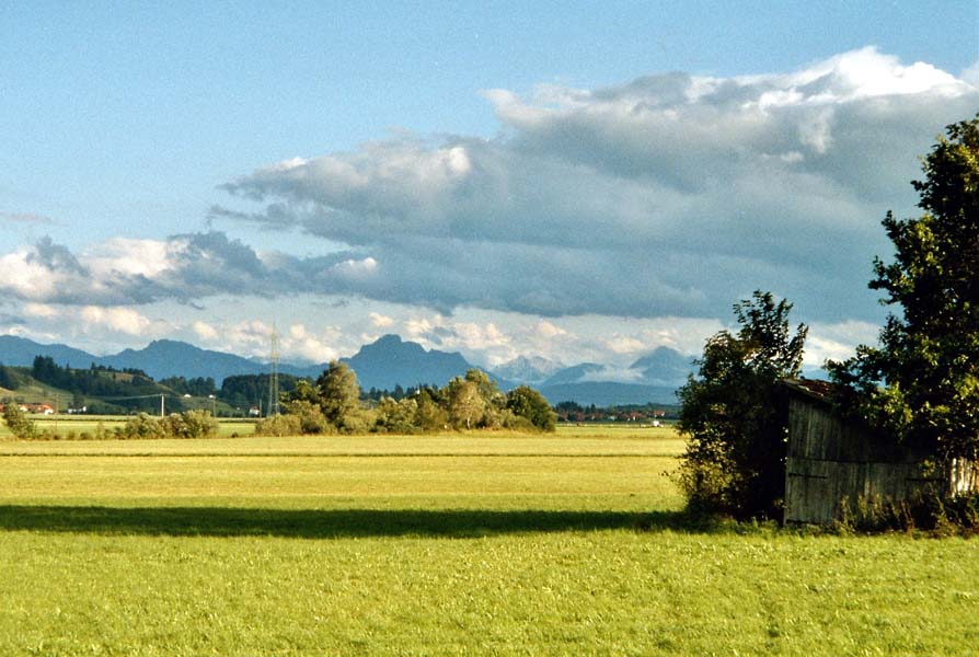 Blick ins Allgu vor Kempten